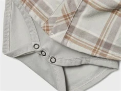 Lil Atelier mirage gray ternet bodyskjorte